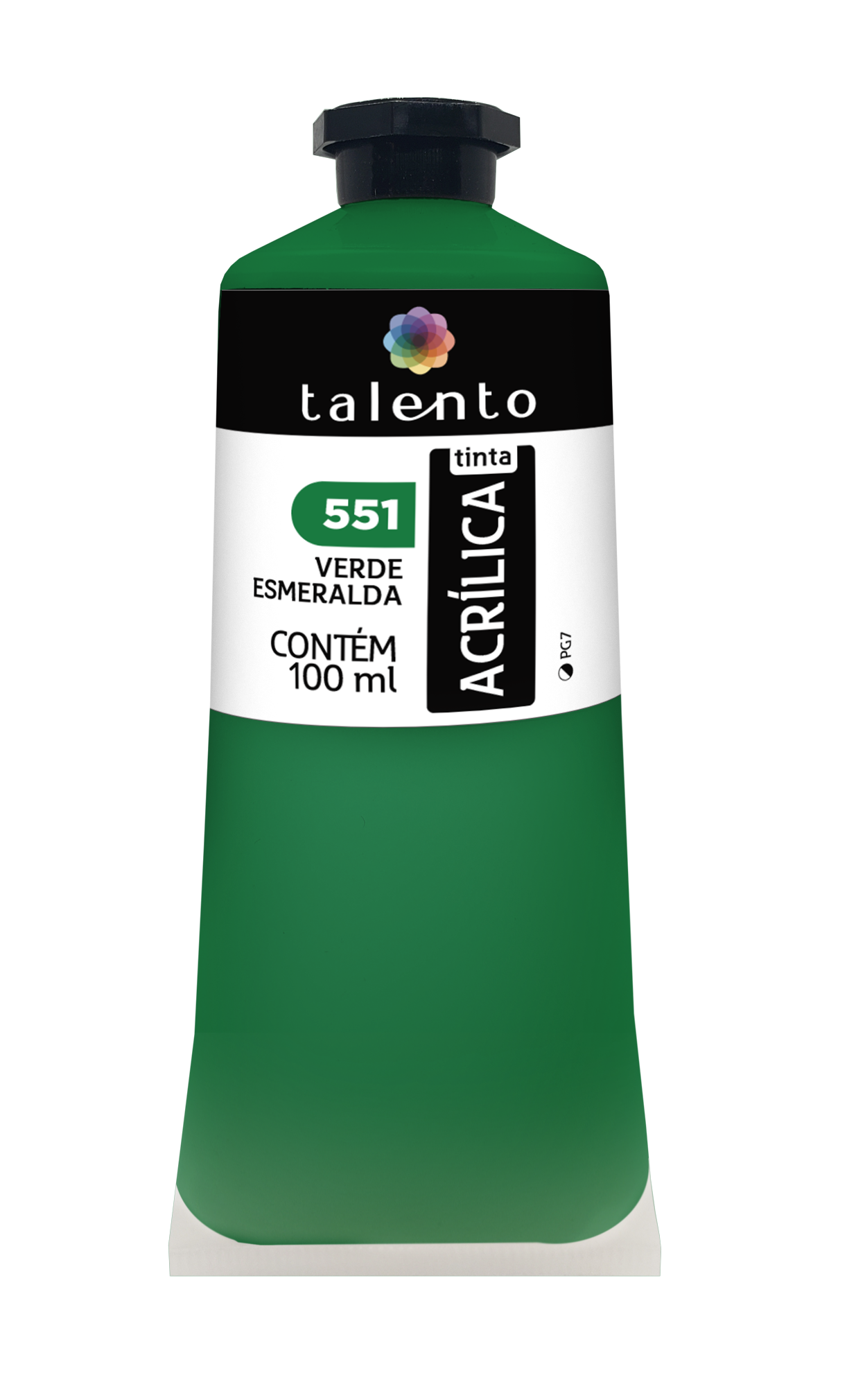 ACRILICA TALENTO 100ML 551 VERDE ESMERALDA