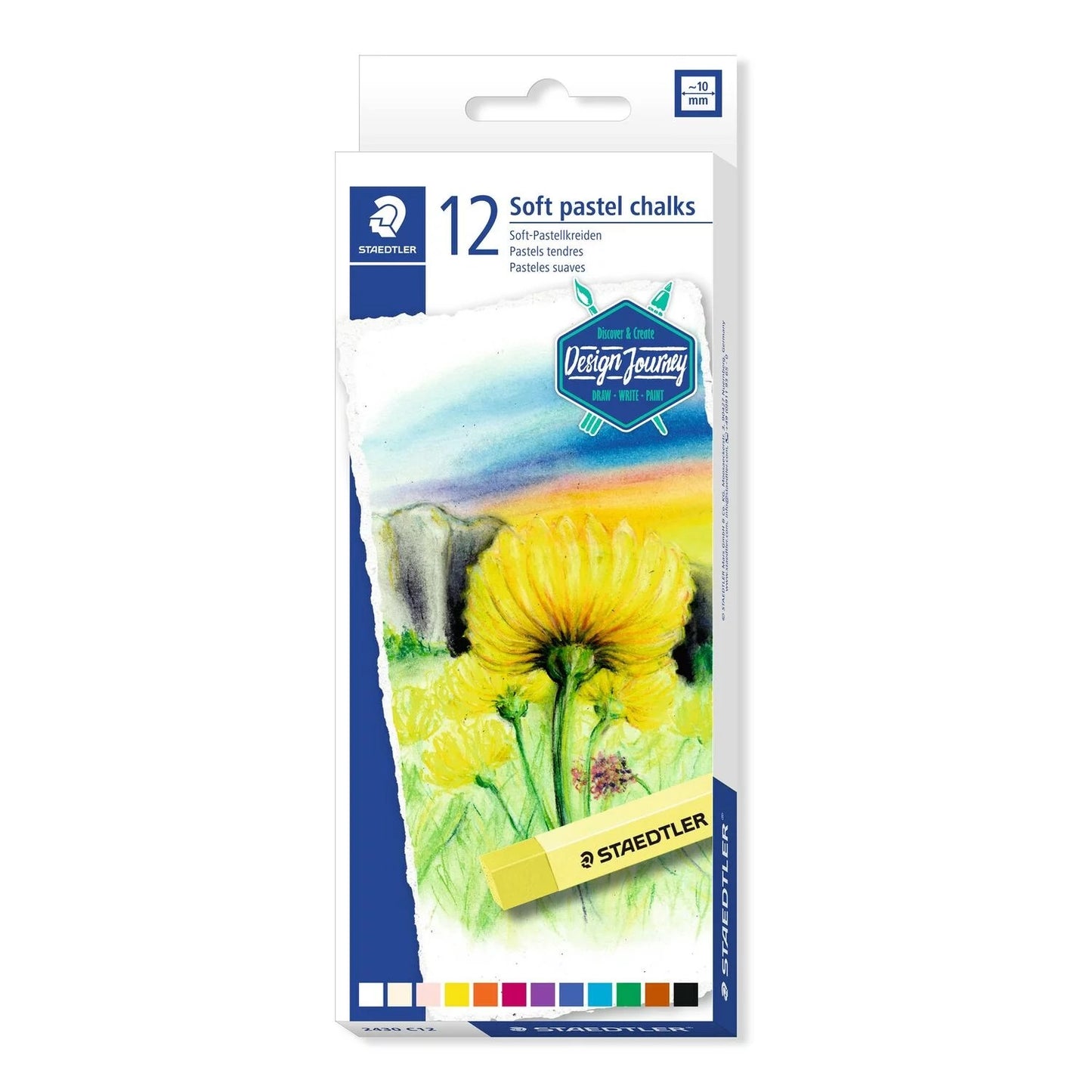 PASTEL SECO CARRE STAEDTLER KARAT 12 CORES 2430C12
