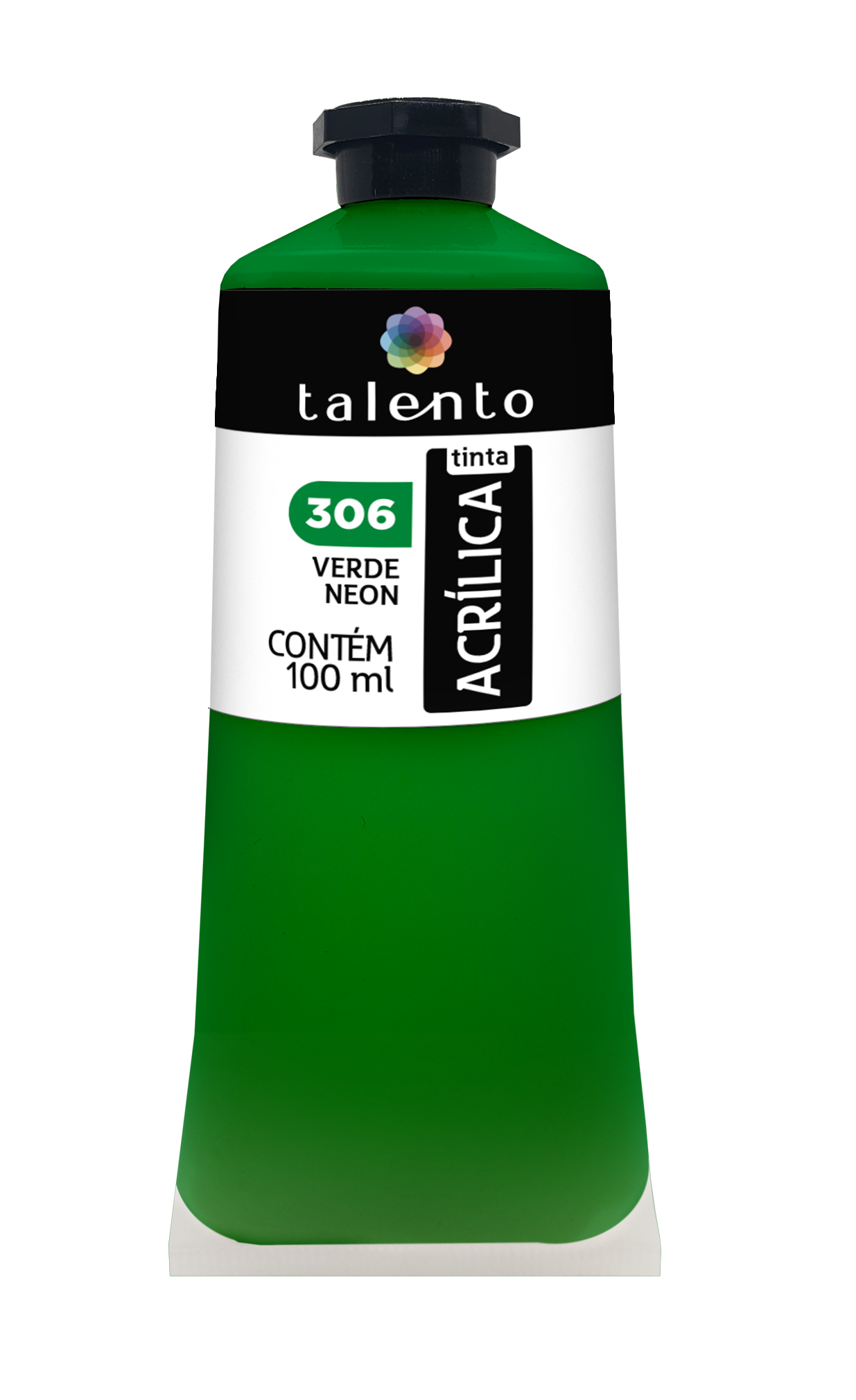 ACRILICA TALENTO 100ML 306 VERDE NEON