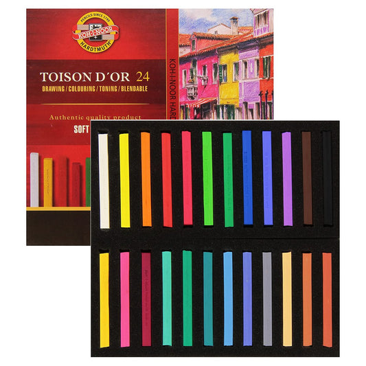 PASTEL SECO CARRE KOH-I-NOOR 24 CORES 8584