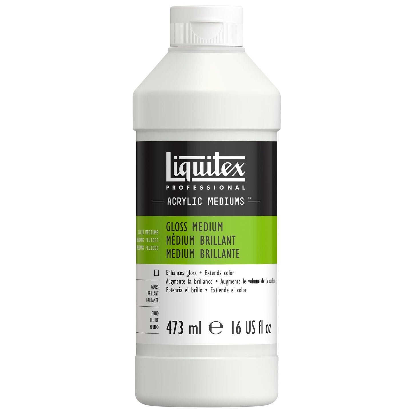 MEDIUM LIQUITEX FLUID & VERNIZ GLOSS (BRILHANTE) 473ml 5016