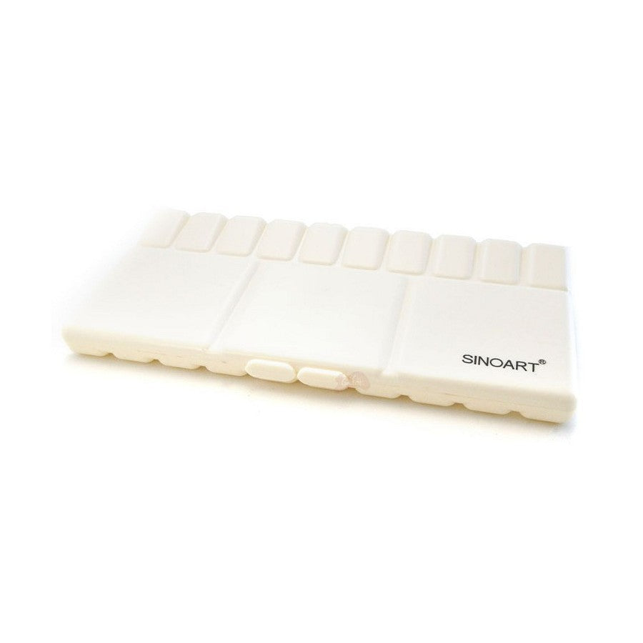 GODET C/ TAMPA 25 CAVIDADES+APOIO PINCEL 10X20CM SINOART