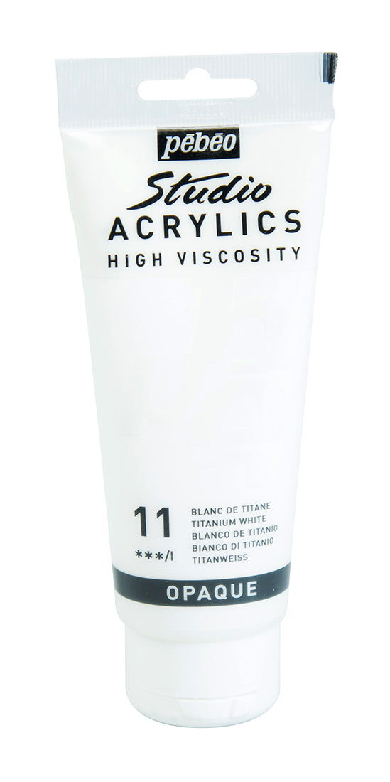 ACRILICA PEBEO STUDIO HV  100ML 11 BRANCO TITANEO 831011