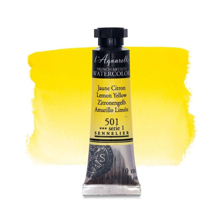 AQUARELA SENNELIER L'AQUARELLE 501 LEMON YELLOW 10ML S1