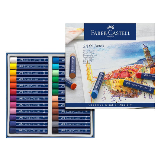 PASTEL OLEOSO FABER CASTELL 24 CORES 127024