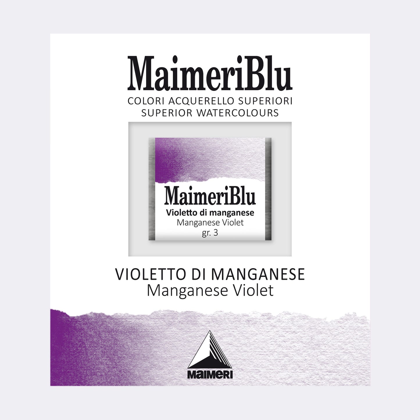 AQUARELA MAIMERIBLU ARTISTS HALF PAN 458 MANGANESE VIOLET