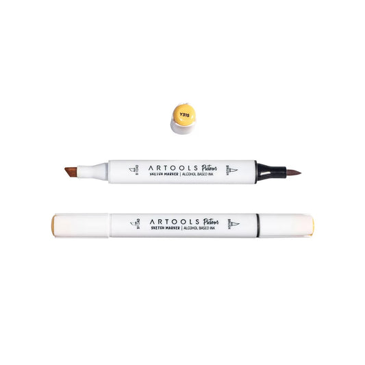 MARCADOR ARTOOLS PICTOM PONTA DUPLA MELON YELLOW (Y315)