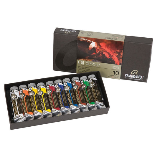 ESTOJO OLEO TALENS REMBRANDT 10 CORES