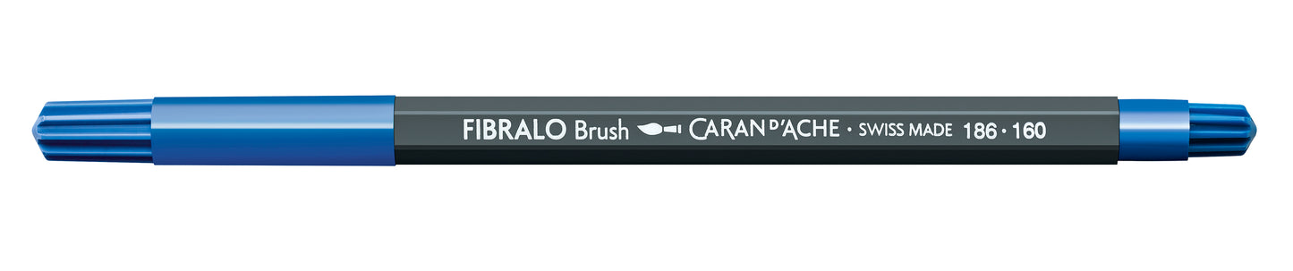 CANETA FIBRALO BRUSH 160 AZUL ESCURO 186160