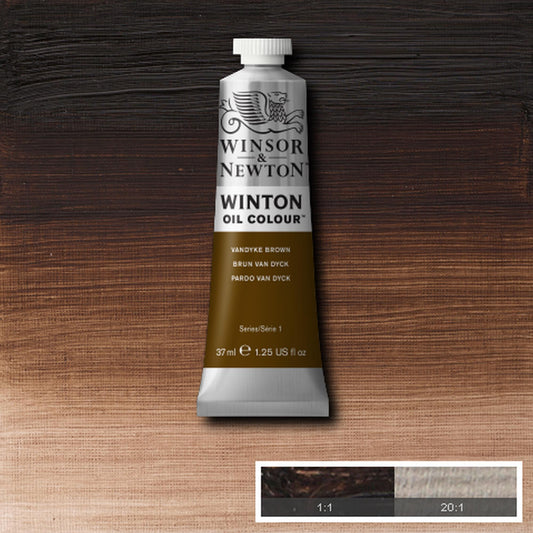OLEO WINSOR NEWTON WINTON 37ML 676 VANDYKE BROWN