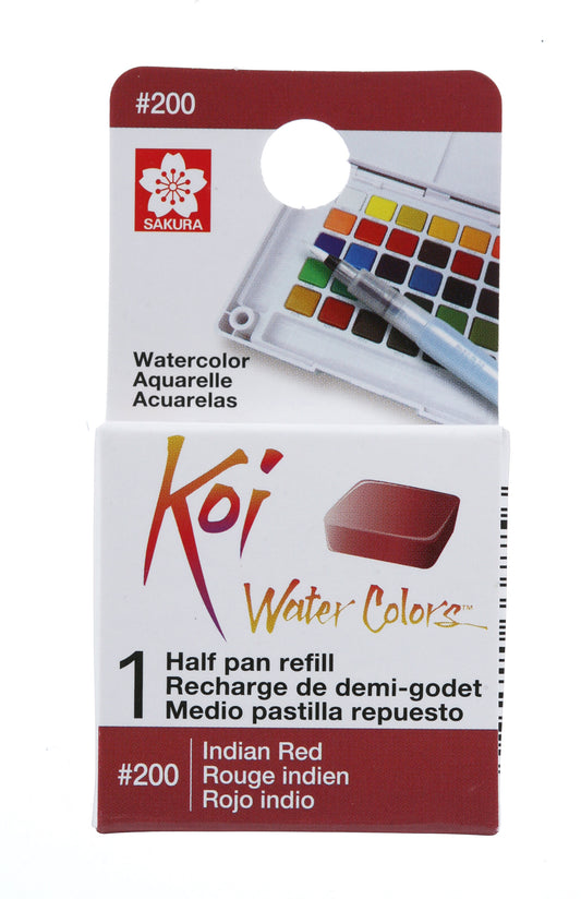 AQUARELA SAKURA KOI HALF PAN VERMELHO INDIANO - 200