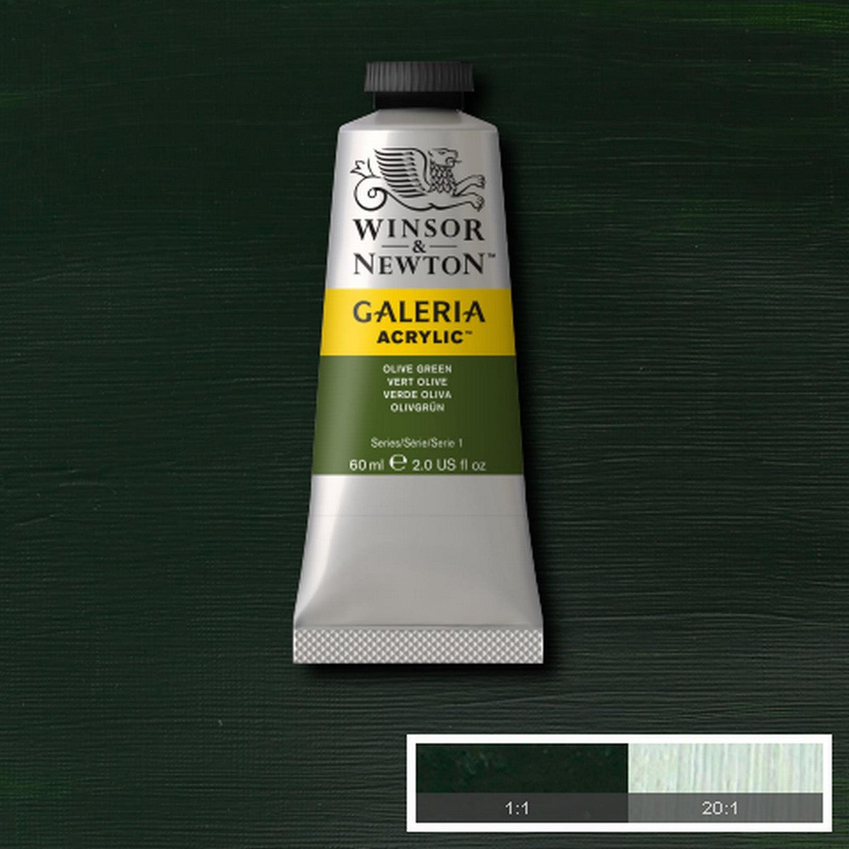 ACRILICA WINSOR NEWTON GALERIA 60ml 447 W&N OLIVE GREEN 2120447