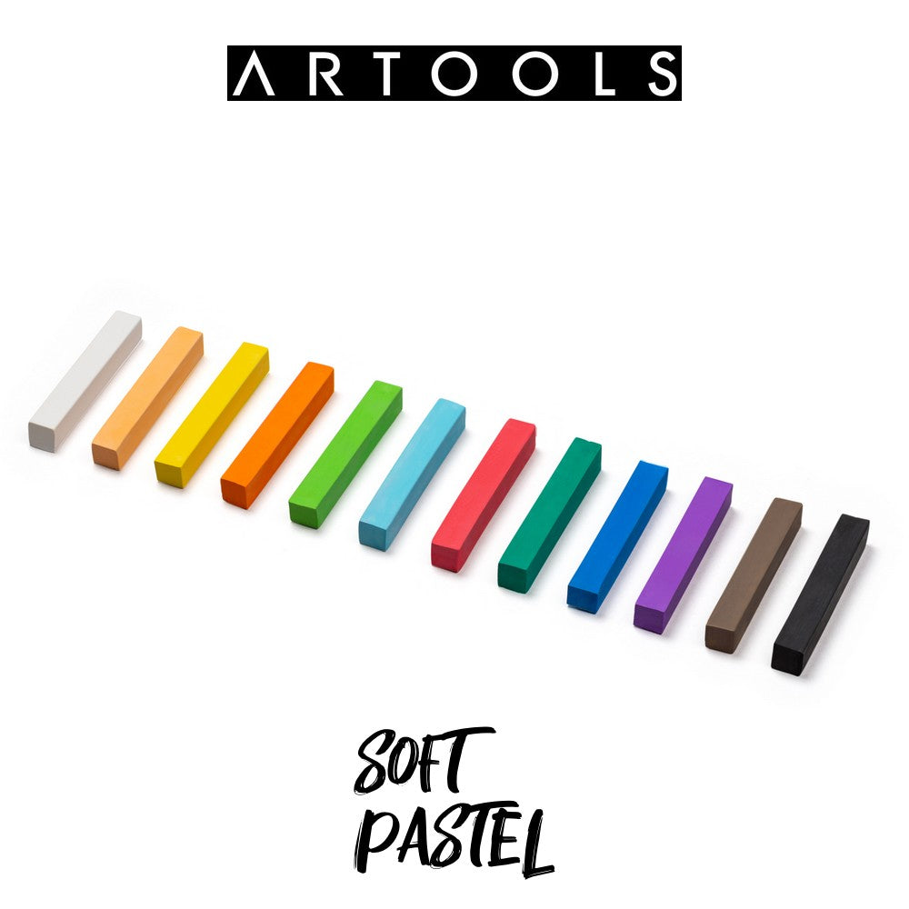 PASTEL SECO CARRE ARTOOLS 12 CORES BASICAS SOFT
