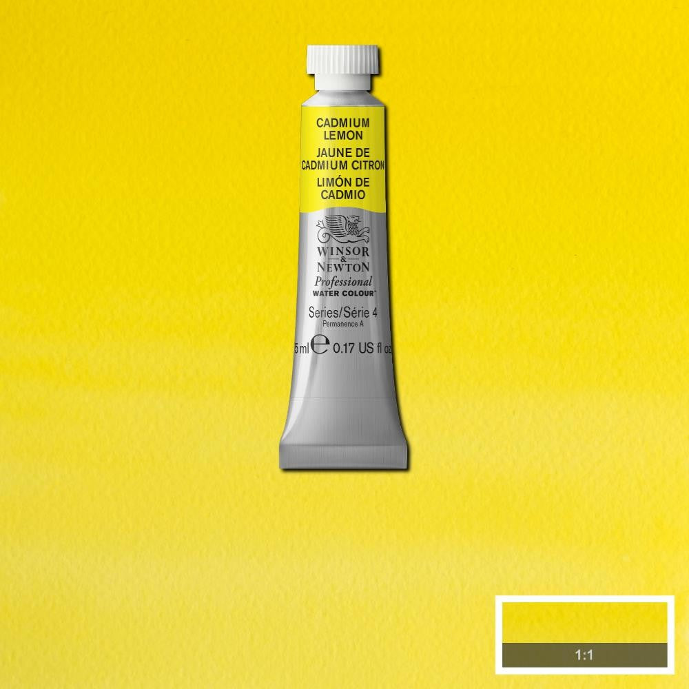 AQUARELA WINSOR NEWTON ARTISTS 5ml 086 CADMIUM  LEMON S4