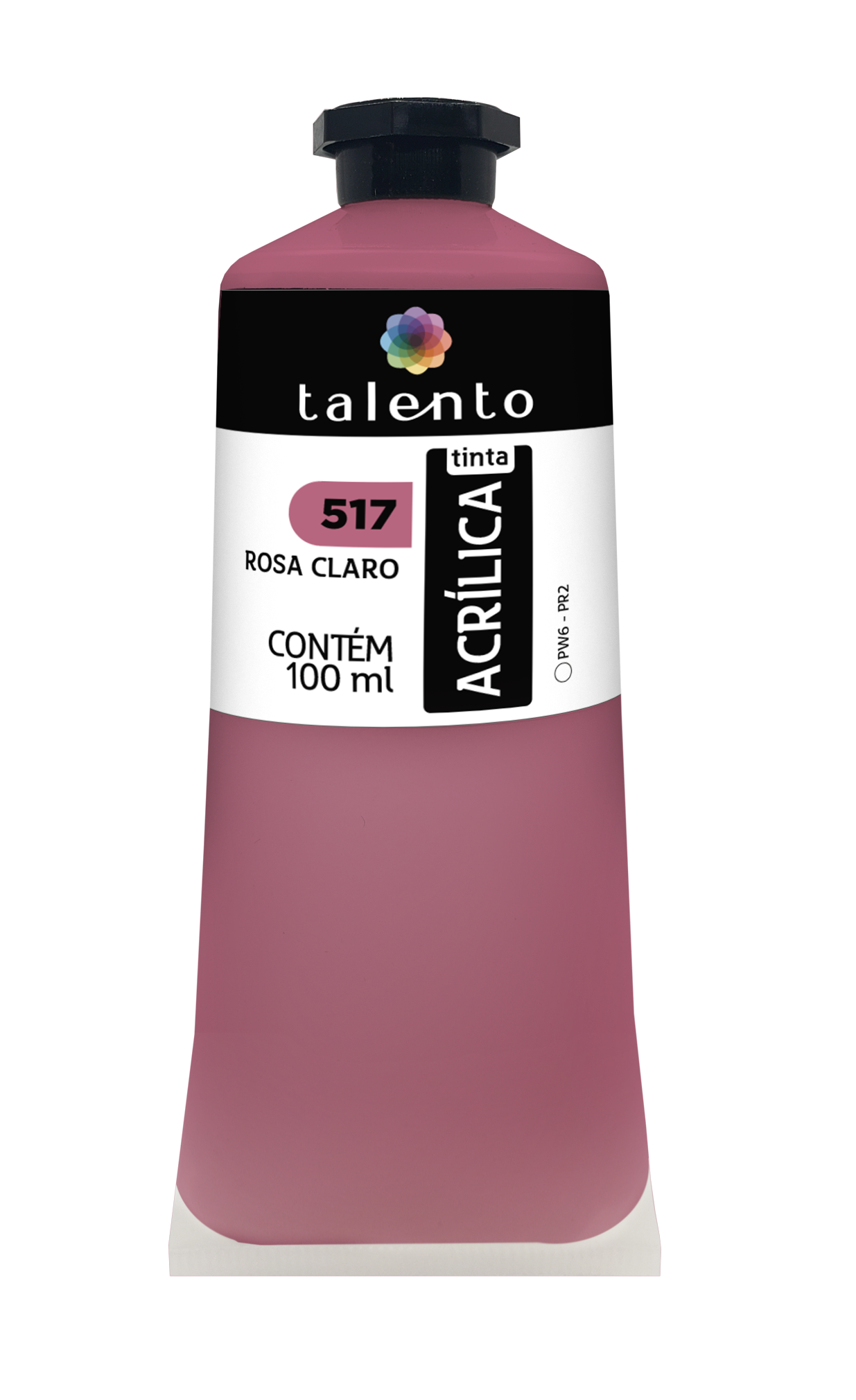 ACRILICA TALENTO 100ML 517 ROSA CLARO