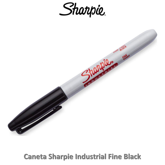 CANETA SHARPIE FINE INDUSTRIAL BLACK