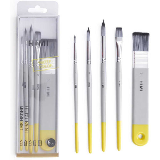 KIT PINCEL GOUACHE BRUSH C/5 HIMI BSC350