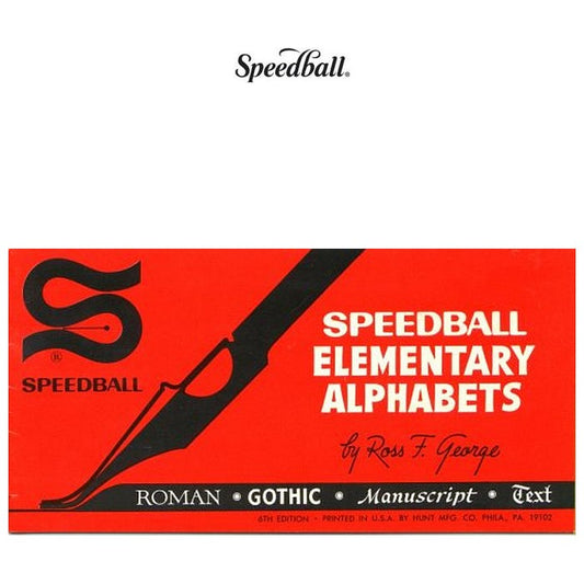 LIVRO "ELEMENTARY ALPHABETS" SPEEDBALL BY ROSS F. GEORGE