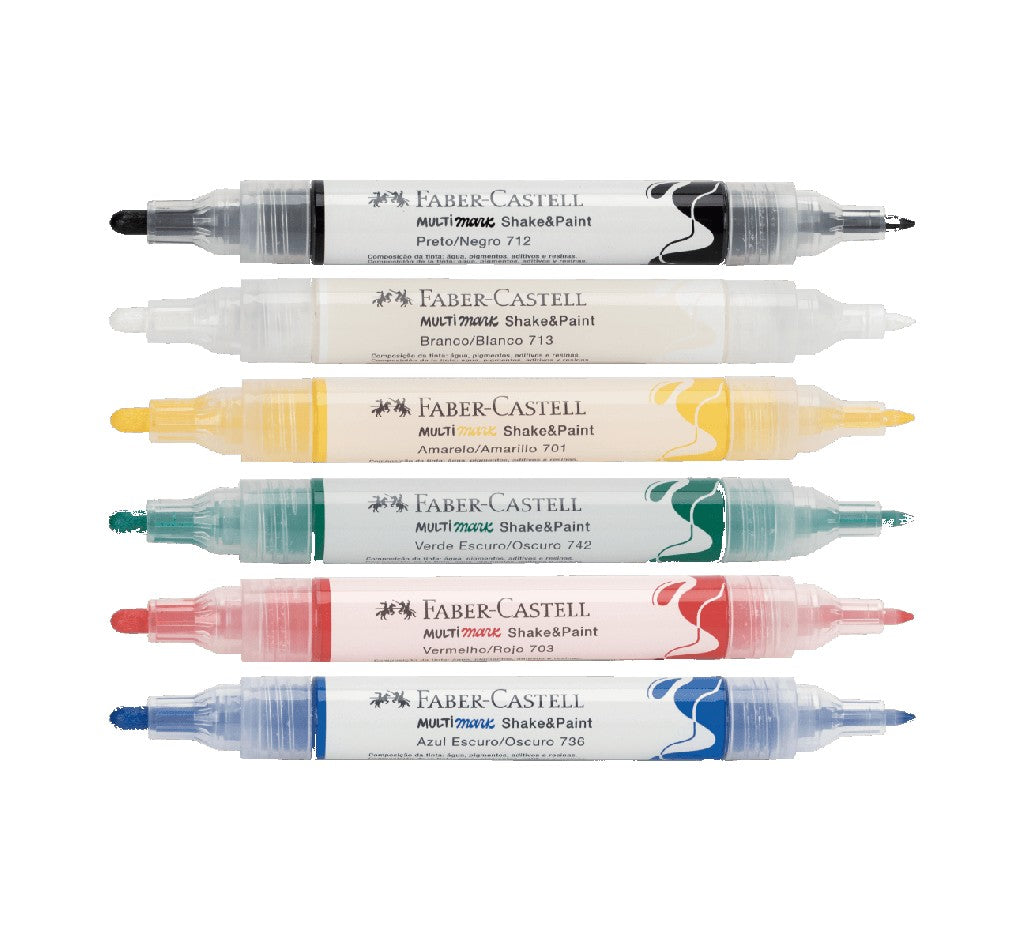 MARCADOR MULTIMARK SHAKE & PAINT 6 CORES BASIC