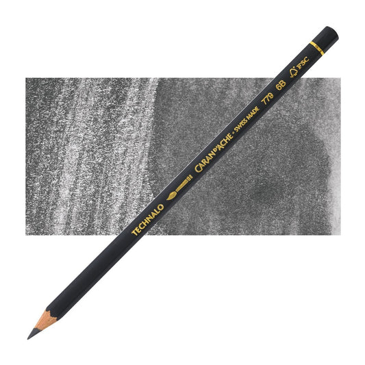 LAPIS GRAFITE AQUARELAVEL CARAN D´ACHE TECHNALO 779 6B