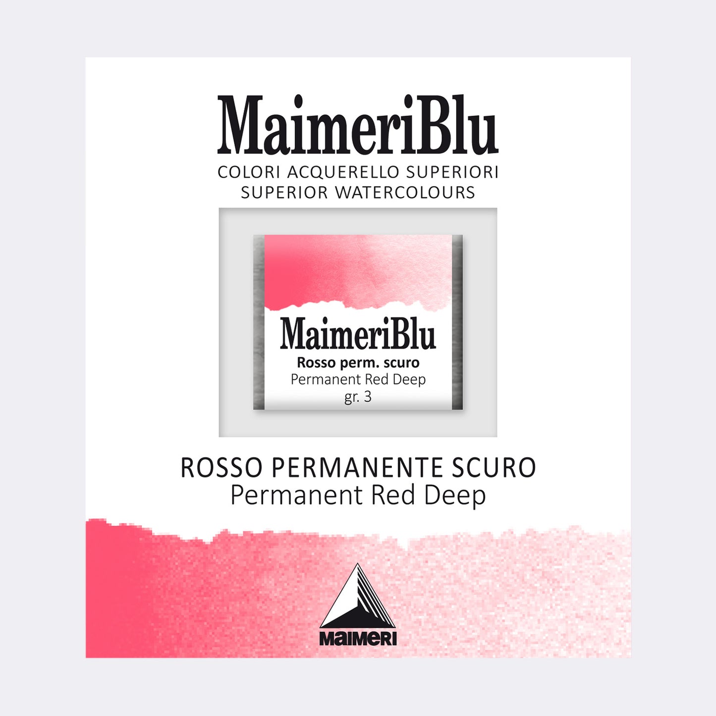 AQUARELA MAIMERIBLU ARTISTS HALF PAN 253 PERMANENT RED DEEP