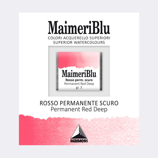 AQUARELA MAIMERIBLU ARTISTS HALF PAN 253 PERMANENT RED DEEP