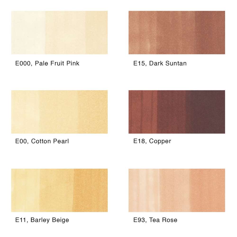 ESTOJO COPIC SKETCH C/ 06 PORTRAIT