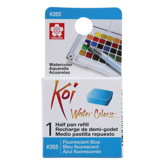AQUARELA SAKURA KOI HALF PAN AZUL FLUORESCENTE - 265