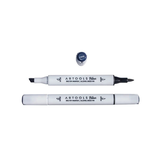 MARCADOR ARTOOLS PICTOM PONTA DUPLA COOL GRAY 9 (CG09)