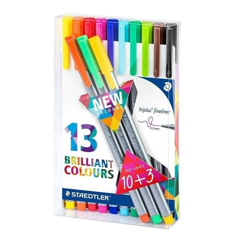 CANETA STAEDTLER TRIPLUS FINELINER 13 (03 CORES NOVAS)