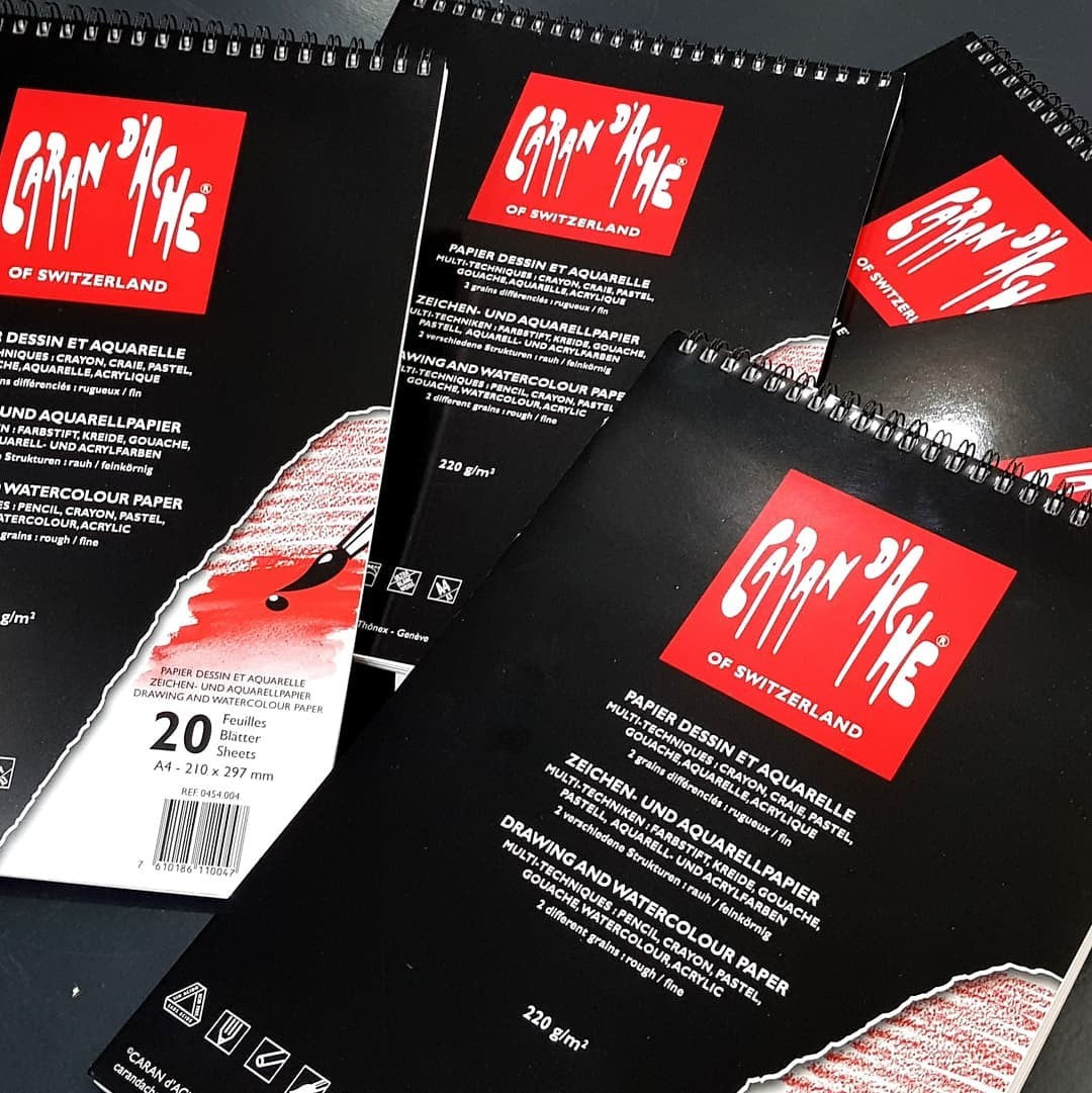 BLOCO CARAN D´ACHE 220G/M2 A4 20 FOLHAS 454.004