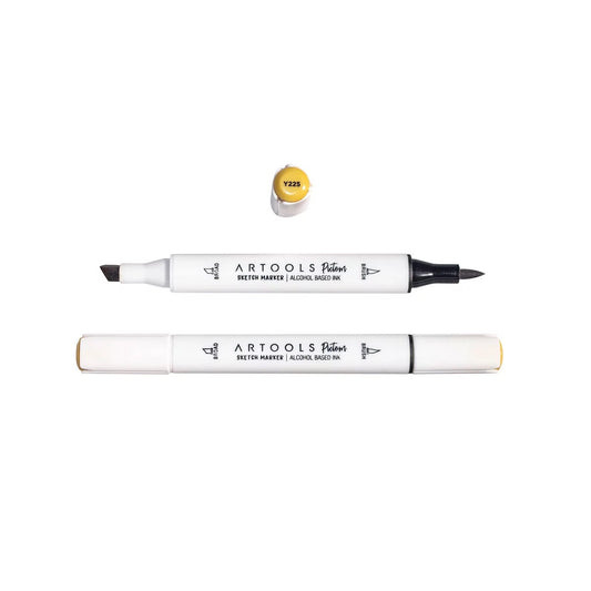 MARCADOR ARTOOLS PICTOM PONTA DUPLA OLIVE YELLOW (Y225)