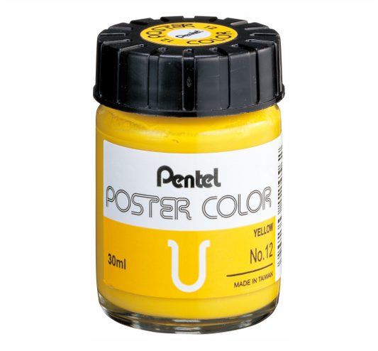 GOUACHE PENTEL POSTER COLOR 30ML 12 AMARELO