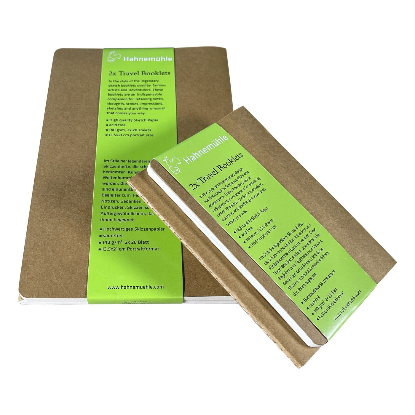 HAHNEMUHLE TRAVEL BOOKLETS 140g/m2 13x21 FIGURA 02x20FLS