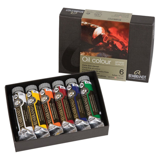 ESTOJO OLEO TALENS REMBRANDT 06 CORES