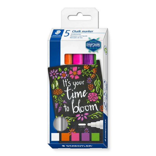 ESTOJO MARCADOR LUMOCOLOR® CHALK MARKER 05 CORES 344C5