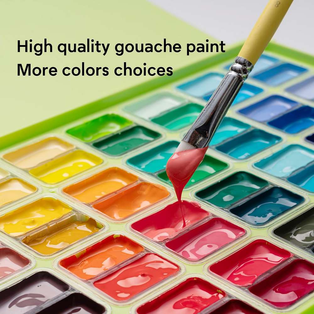 ESTOJO GOUACHE HIMI 72 CORES 12ML ESTOJO VERDE TST180