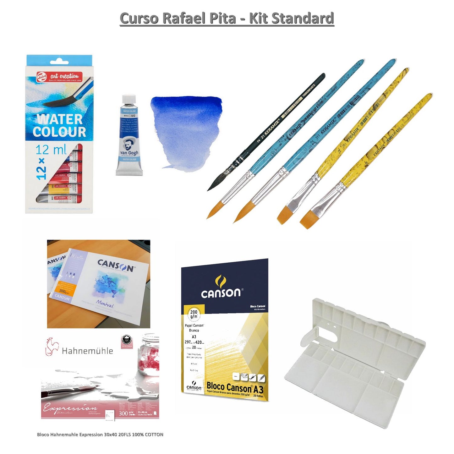 KIT RAFAEL PITA AQUARELA 2 STANDARD