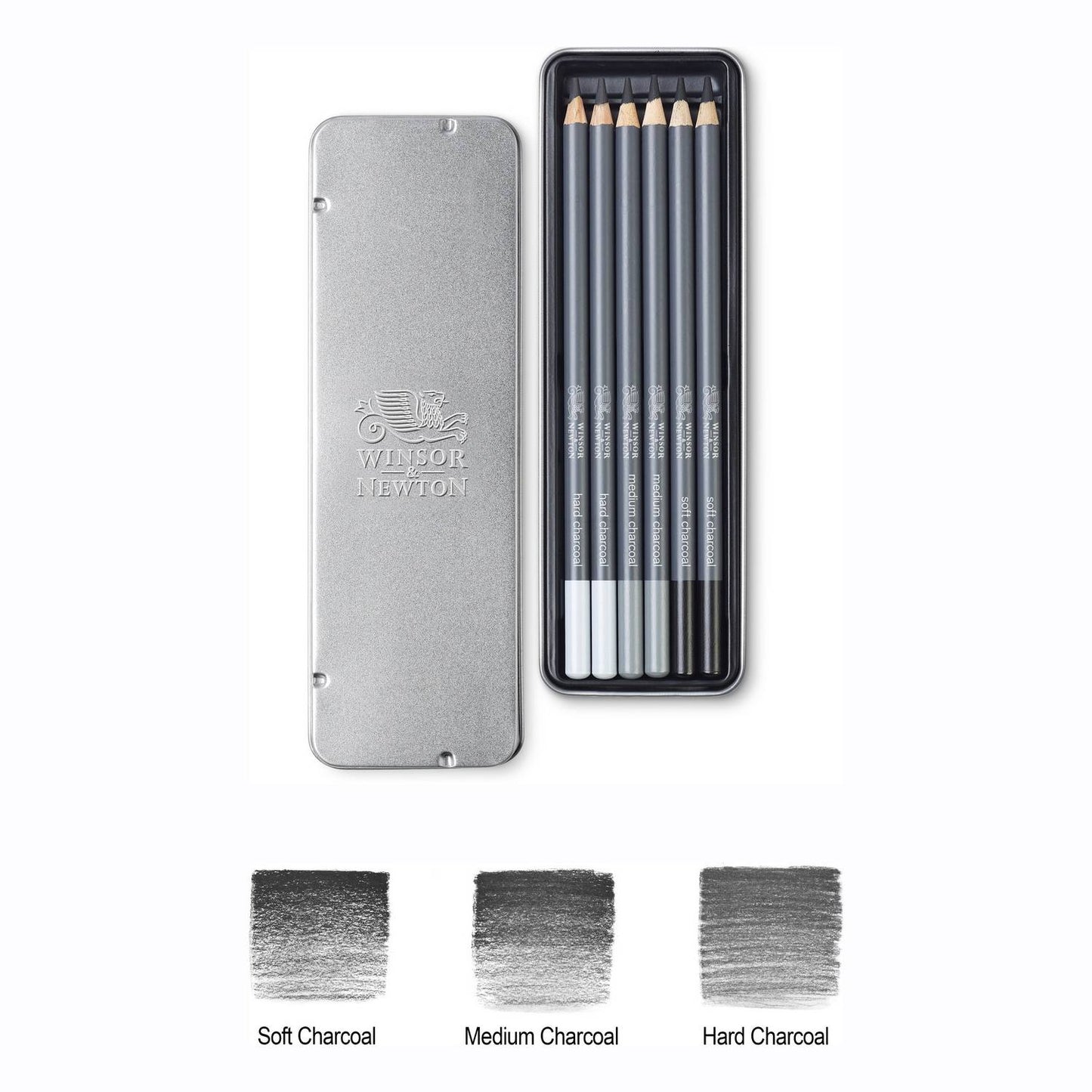 ESTOJO LAPIS CARVAO WINSOR NEWTON C/ 06 UNIDADES 0490025