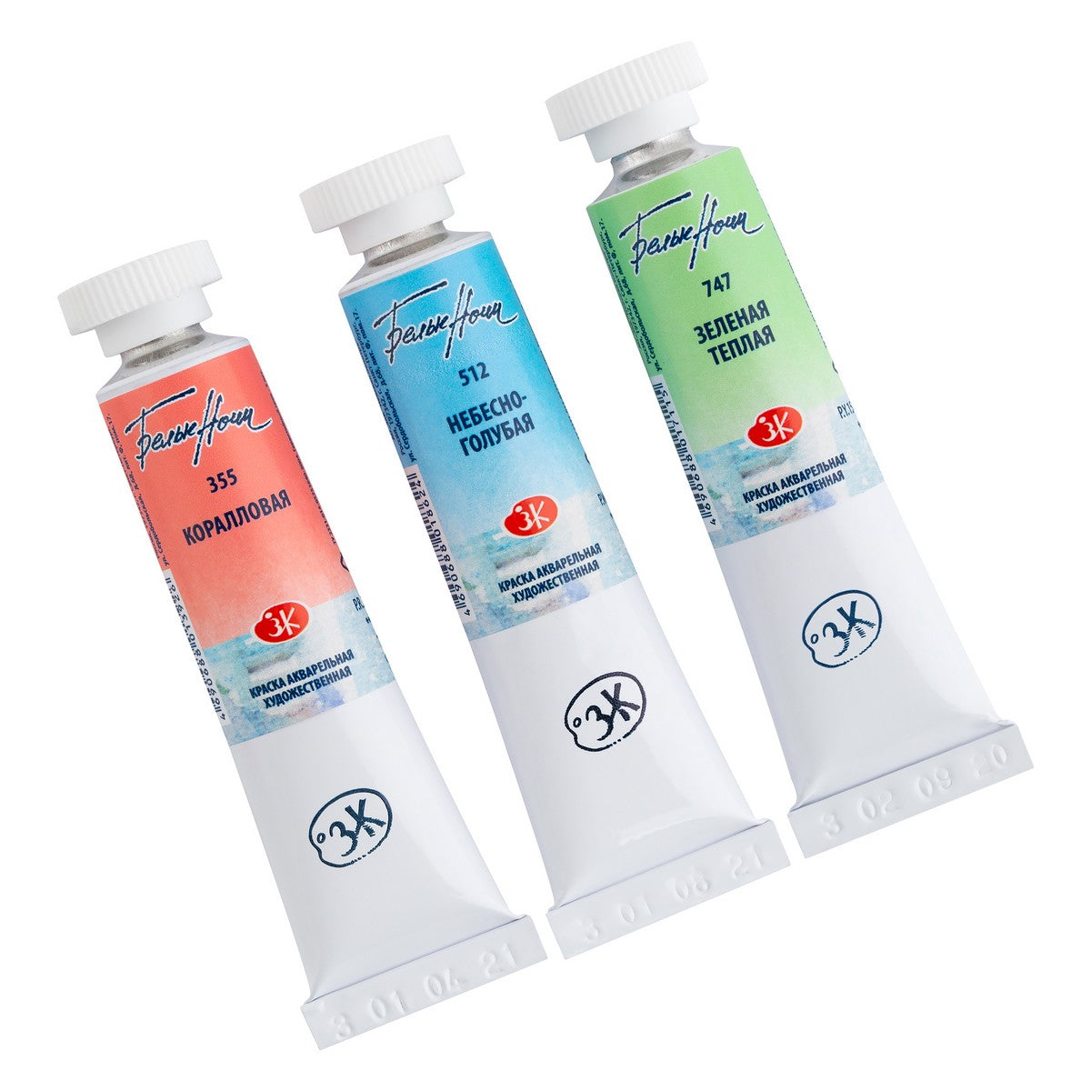 ESTOJO AQUARELA WHITE NIGHTS 03 TUBOS PASTEL 2 (TONS PASTEIS) 10ML