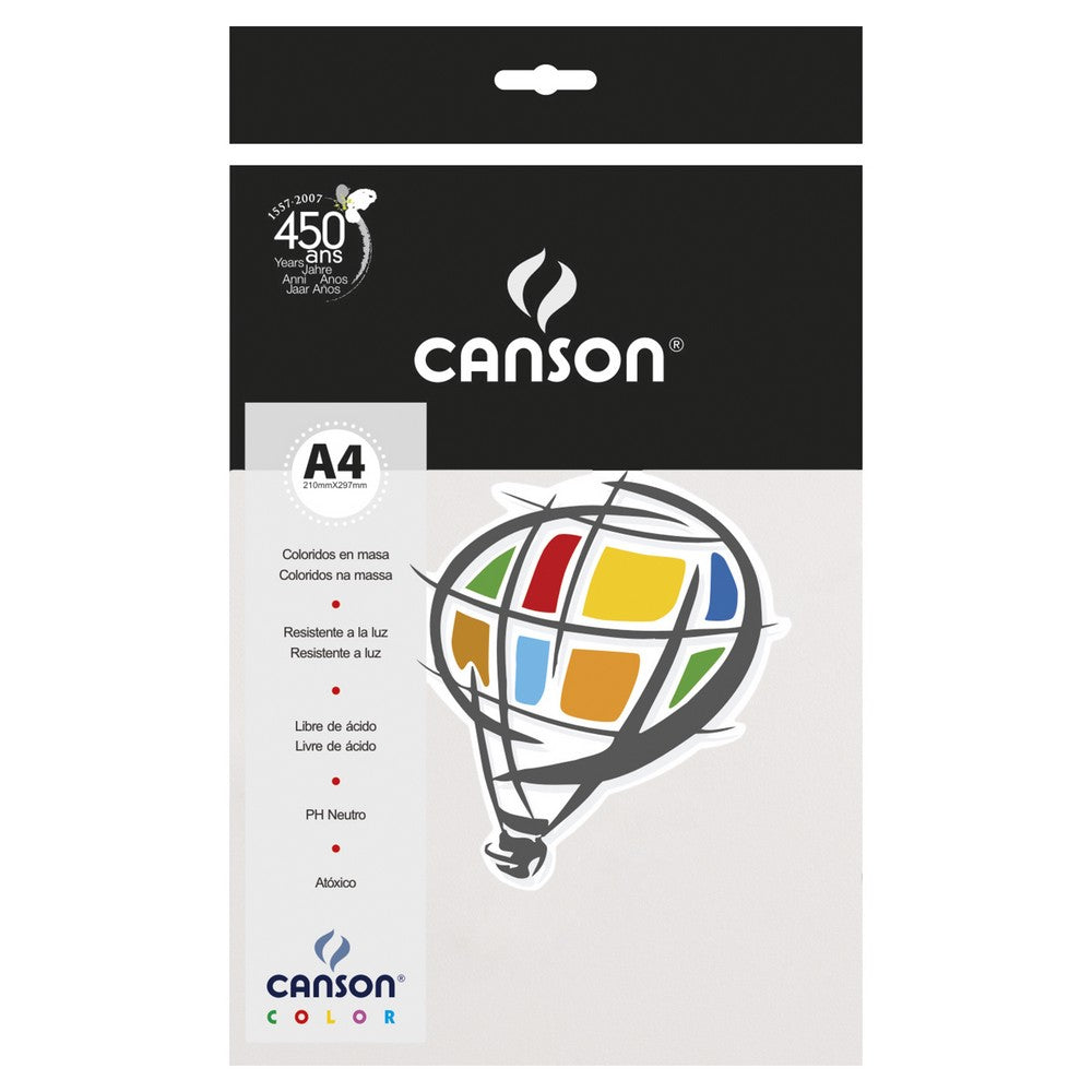 PAPEL CANSON COLOR 120G/M2 BRANCO A4