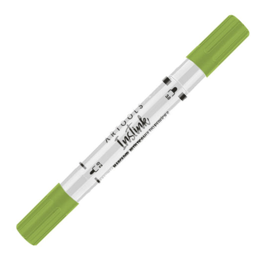 MARCADOR ARTOOLS INSTINK ACRILICO VERDE  CLARO PONTA DUPLA G606