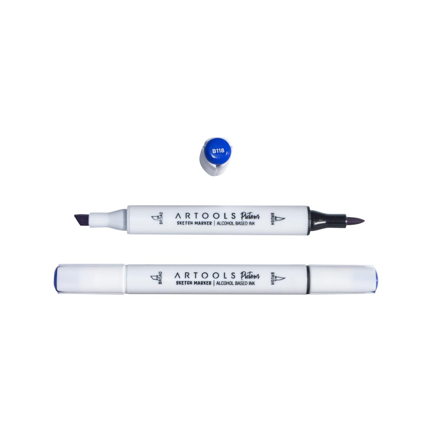 MARCADOR ARTOOLS PICTOM PONTA DUPLA ULTRAMARINE (B118)