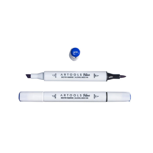 MARCADOR ARTOOLS PICTOM PONTA DUPLA ULTRAMARINE (B118)