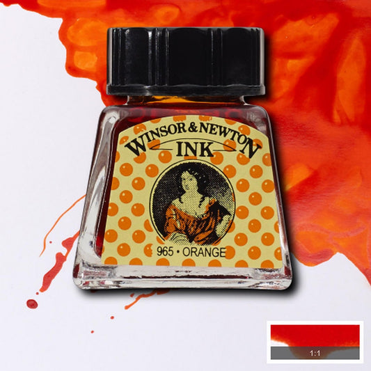 DRAWING INKS WINSOR NEWTON 14ML 449 ORANGE 1005449