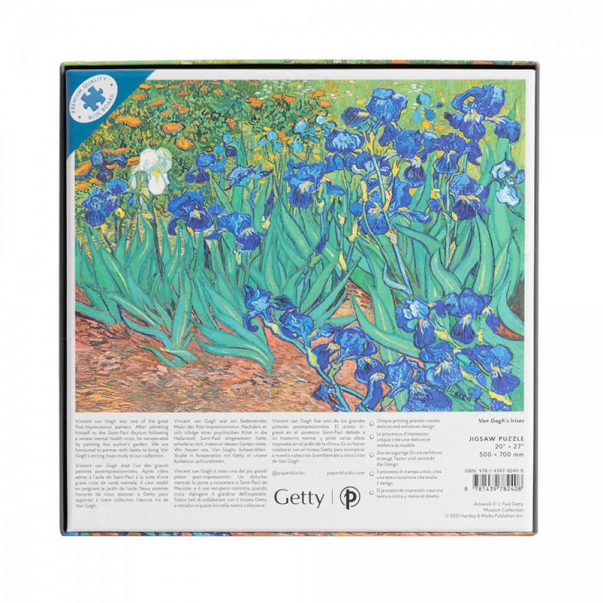 QUEBRA CABECAS PUZZLE PAPERBLANKS 1000 PCS VAN GOGH IRISES