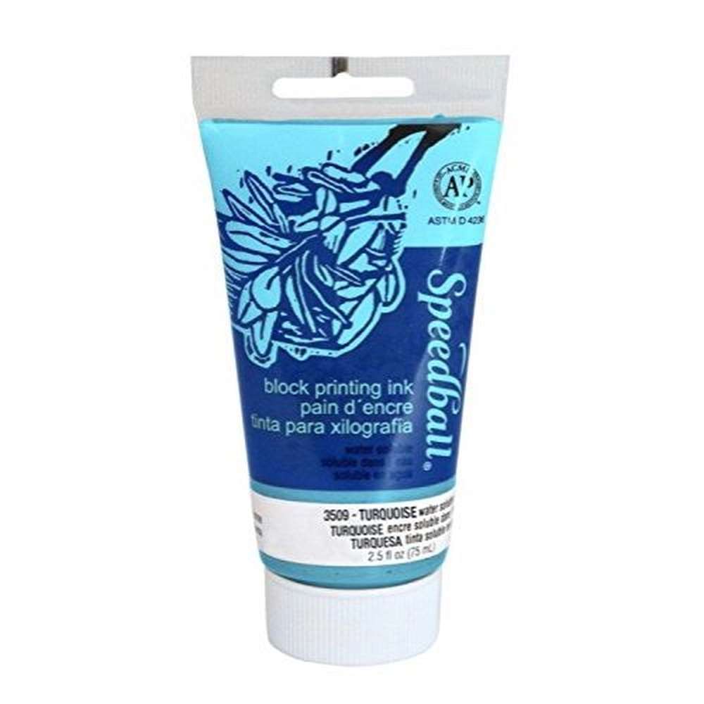 TINTA XILO/LINO WATER-BASED SPEEDBALL 075ML 3509 TURQUESA