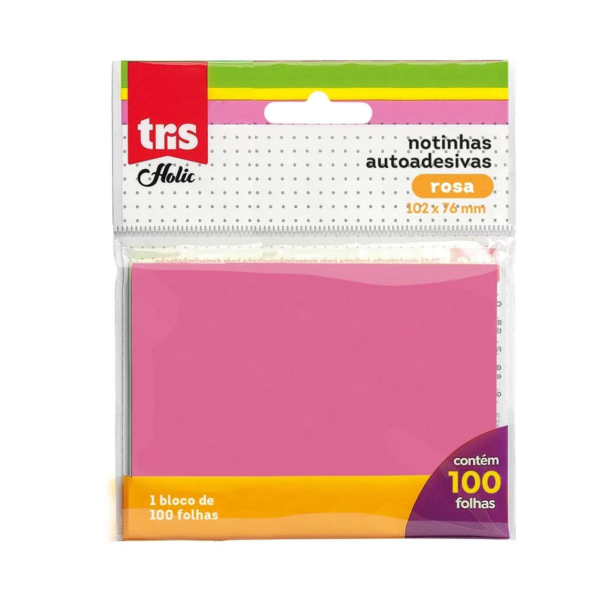 POST-IT NOTAS AUTOADESIVAS TRIS HOLIC ROSA 102x76cm 100 FLS