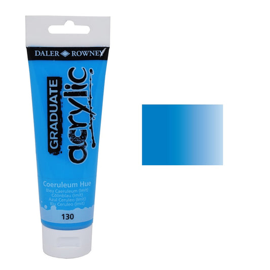 ACRILICA DALER ROWNEY GRADUATE 120ML 130 CERULEAN BLUE