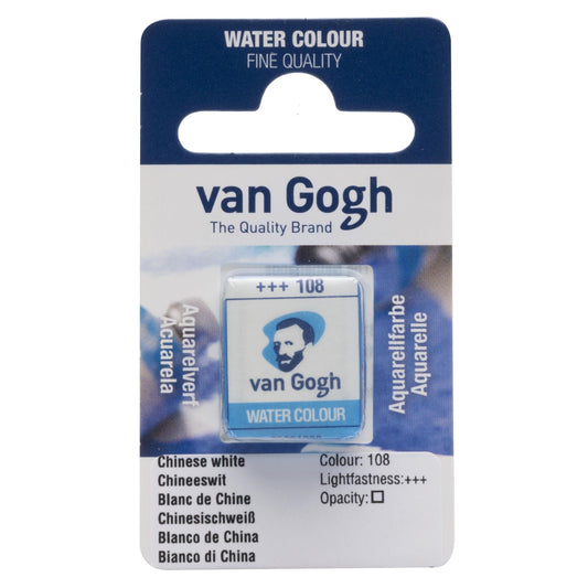 AQUARELA TALENS VAN GOGH HALF PAN 108 CHINESE WHITE